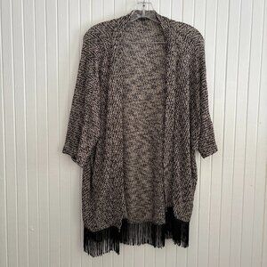 Charlotte Russe Knit Fringe Cardigan